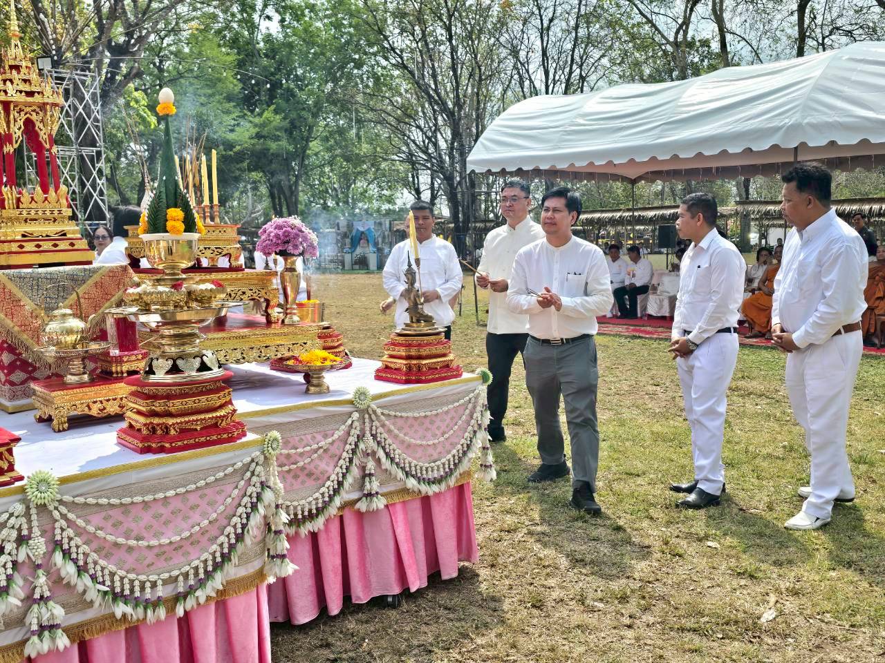 title - วันที่ 24 กุมภาพันธ์ 2569 นายวิทูล ประดิษฐบุญ พร้อมด้วย เจ้าหน้าที่ ส.ป.ก.ปราจีนบุรี เข้าร่วมพิธีบวงสรวงงานเทศกาลมาฆปูรมีศรีปราจีน ครั้งที่ 40